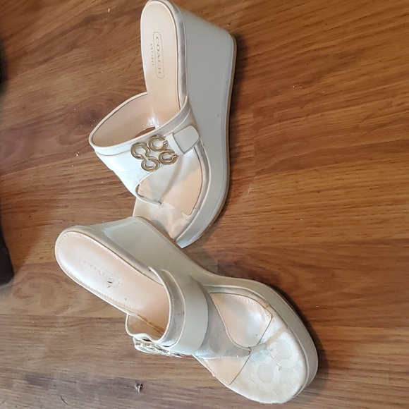 Wedge platform coach 👡 sandals - Picture 3 of 7